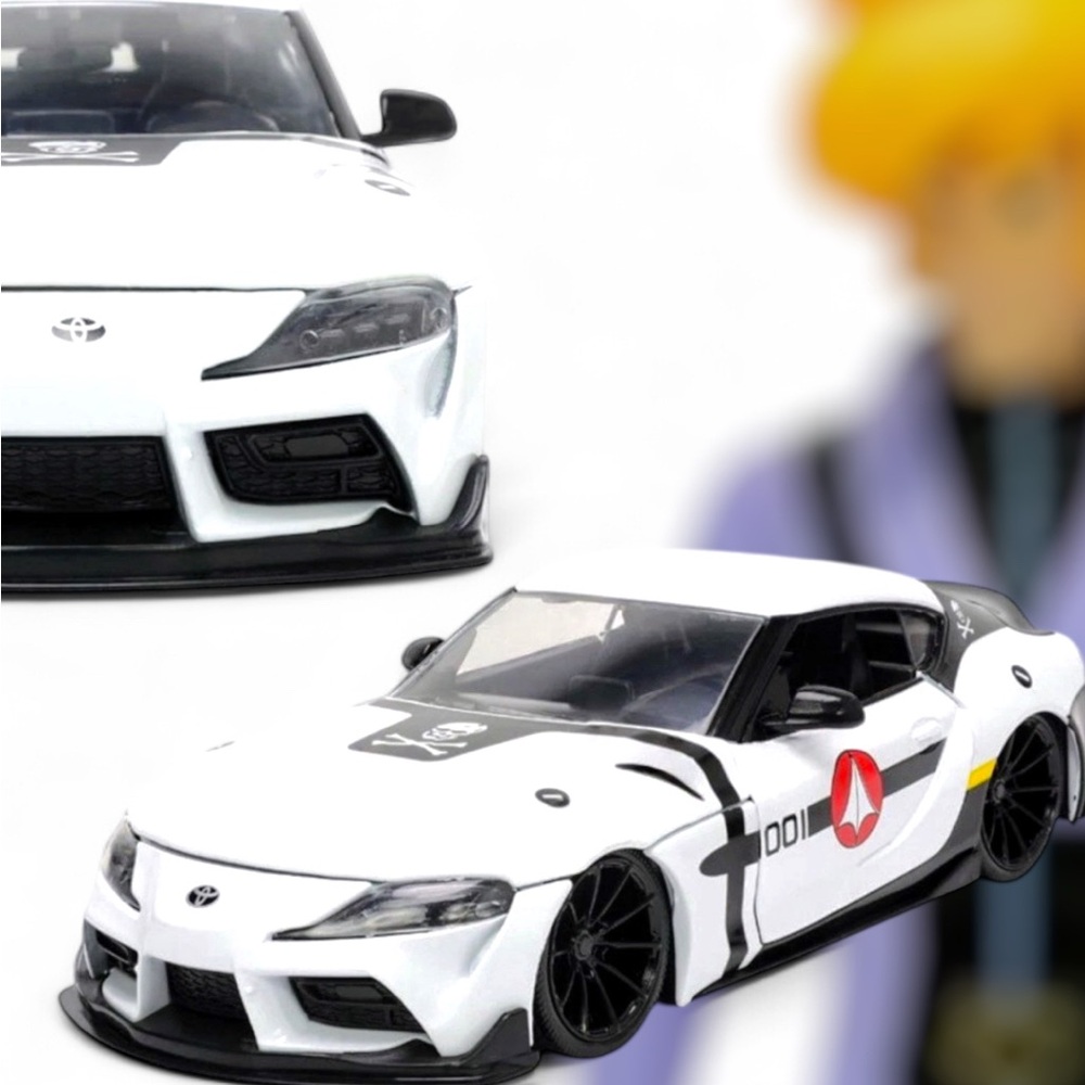 Jada Toys Robotech Roy Focker 2020 Toyota Supra Die-Cast 1:24 Car & Figure